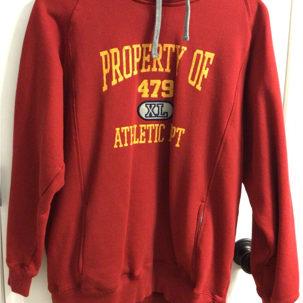 No Boundaries Red Athletic Hoodie